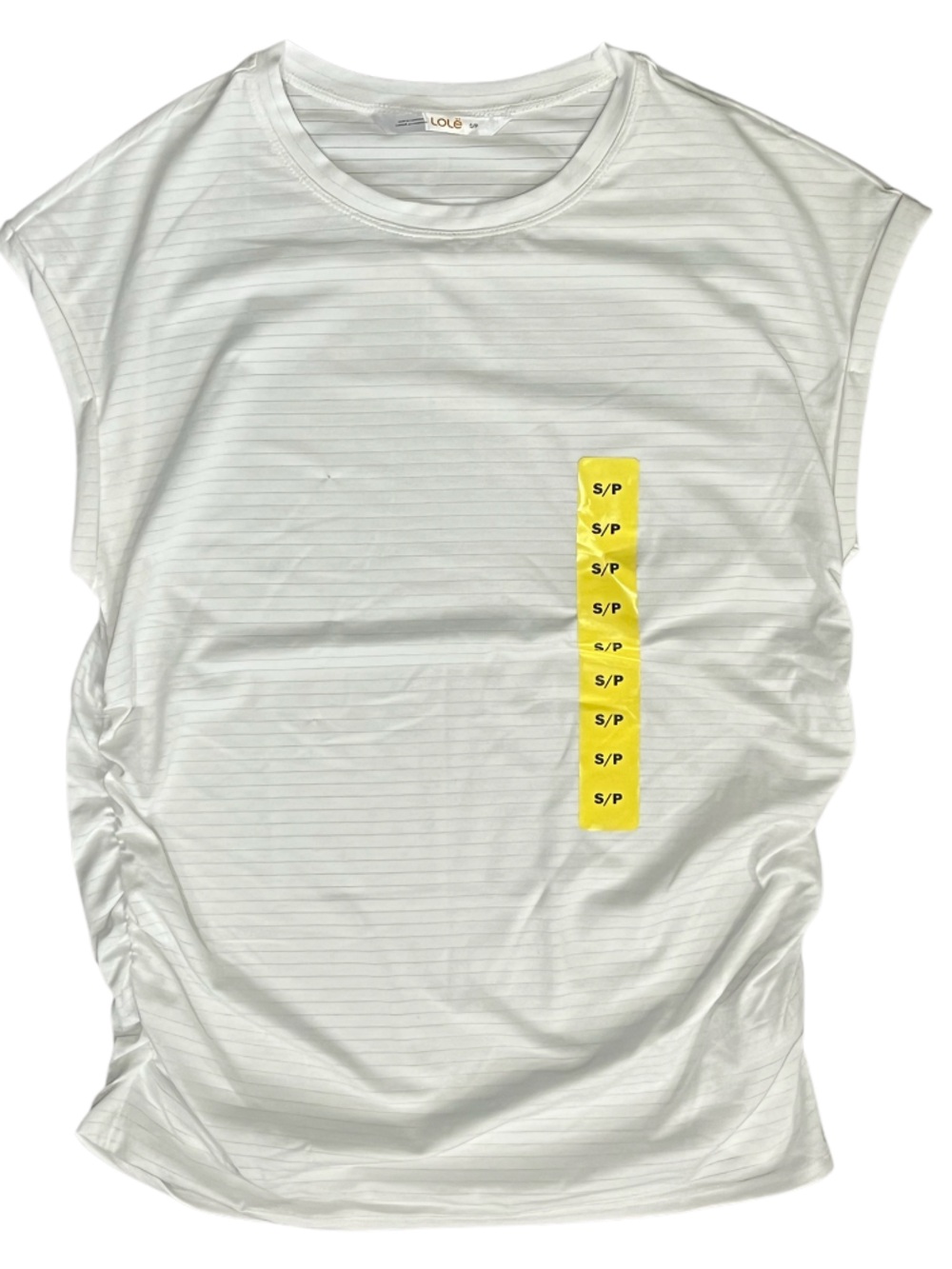 ⚠️4/$15⚠️ Lole Active Top with Ruching White Size Small